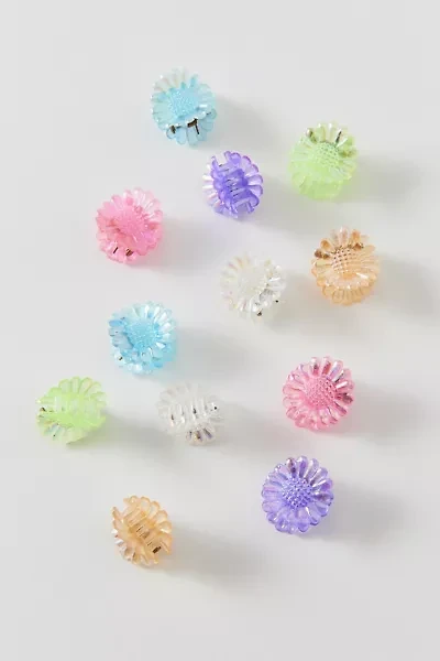Vintage By UO Colorful Daisy Mini Claw Clips