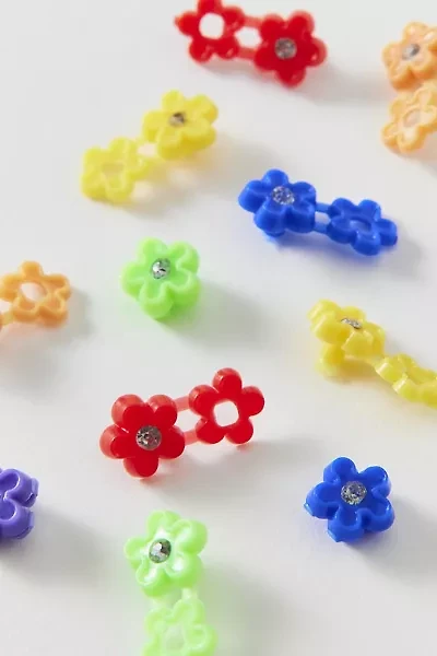Vintage By UO Mini Pastel Flower Hair Clips