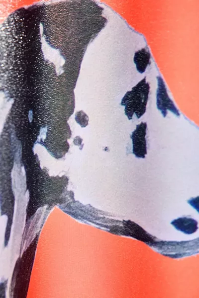 Coco de Paris  Dalmatian Rollerskater Shower Curtain