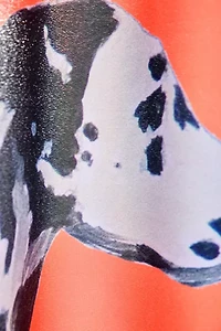 Coco de Paris  Dalmatian Rollerskater Shower Curtain