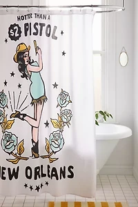 The Whiskey Ginger  New Orleans Louisiana Cowgirl Shower Curtain