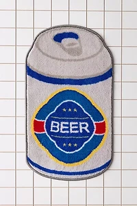 Beer Can Shaped Printed Bath Mat