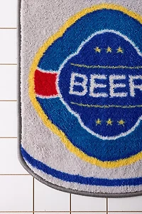 Beer Can Shaped Printed Bath Mat