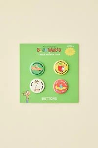 Three Potato Four X Richard Scarry Cars & Trucks #2 Button Pin Set