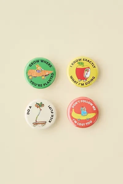 Three Potato Four X Richard Scarry Cars & Trucks #2 Button Pin Set