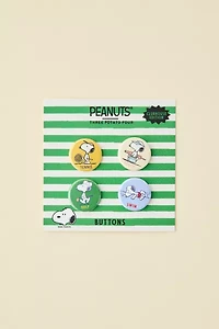 Three Potato Four X Peanuts Snoopy Clubhouse Button Pin Set