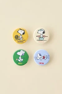 Three Potato Four X Peanuts Snoopy Clubhouse Button Pin Set