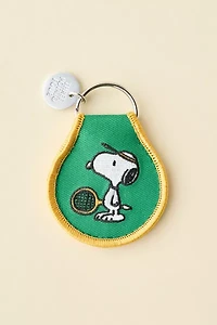 Three Potato Four X Peanuts Snoopy Tennis Patch Embroidered Keychain