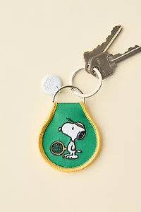 Three Potato Four X Peanuts Snoopy Tennis Patch Embroidered Keychain