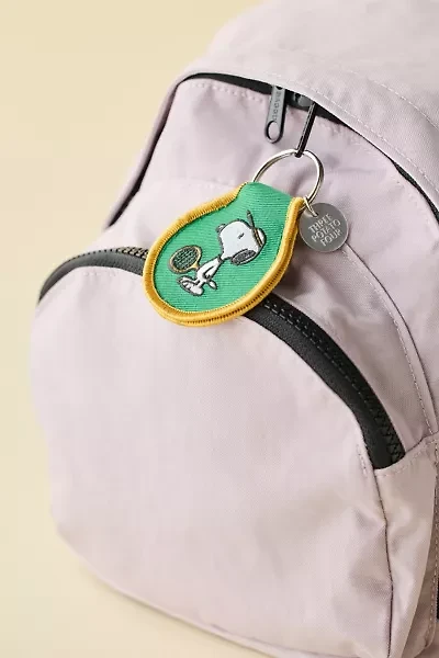 Three Potato Four X Peanuts Snoopy Tennis Patch Embroidered Keychain