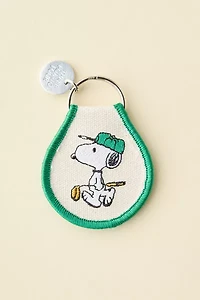 Three Potato Four X Peanuts Snoopy Golf Patch Embroidered Keychain