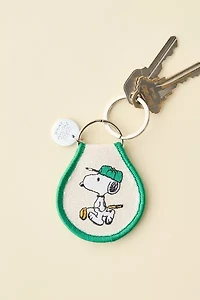 Three Potato Four X Peanuts Snoopy Golf Patch Embroidered Keychain