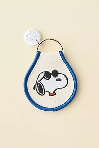 Three Potato Four X Peanuts Snoopy Joe Cool Patch Embroidered Keychain