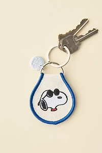 Three Potato Four X Peanuts Snoopy Joe Cool Patch Embroidered Keychain