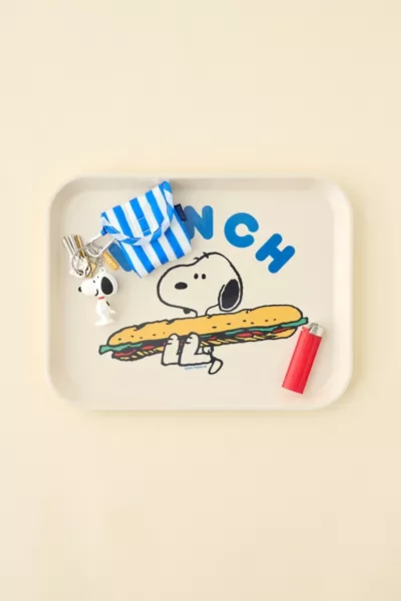 Three Potato Four Peanuts Snoopy Lunch Tray