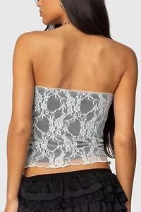 Edikted Allison Lace Tube Top