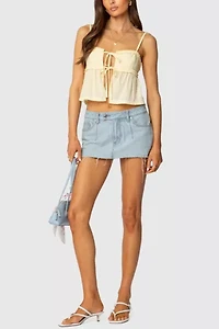 Edikted Loula Tie Front Tank Top