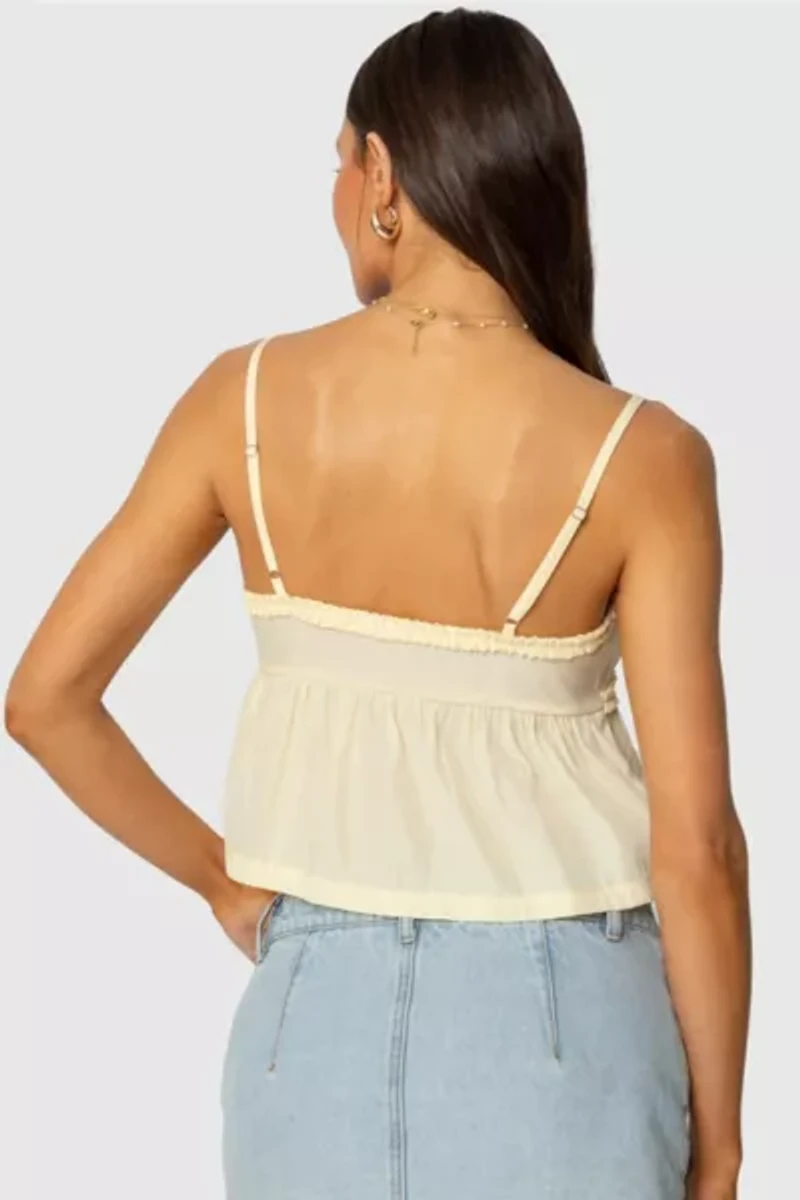 Edikted Loula Tie Front Tank Top