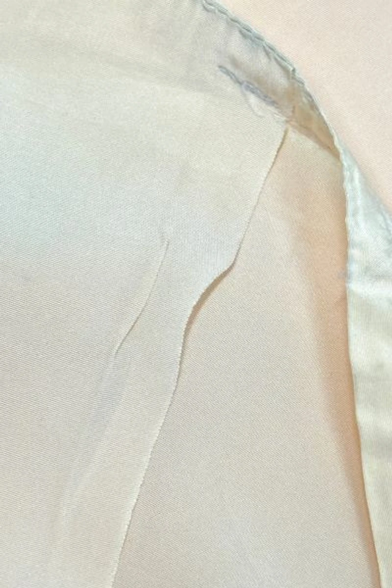 Vintage 1950's Delmonico Satin Selvedge Loop Collar Shirt