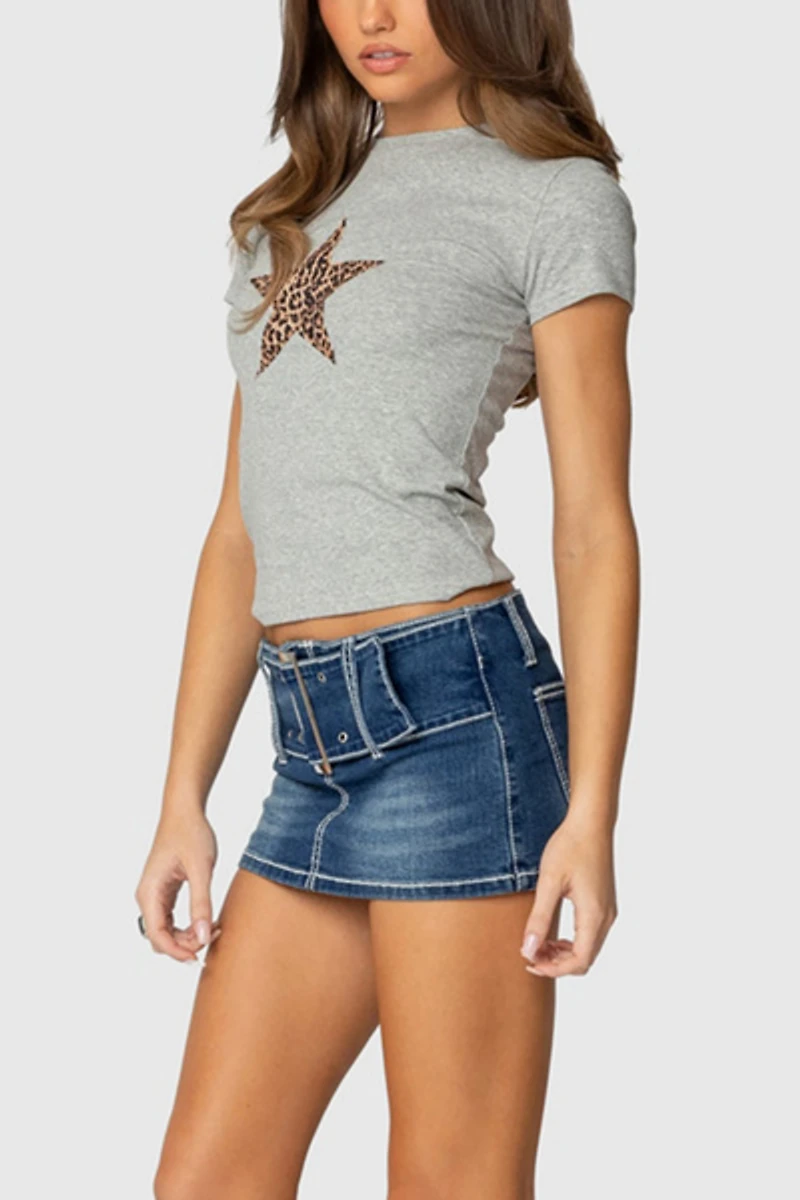 Edikted Payson Wide Belted Mini Skort