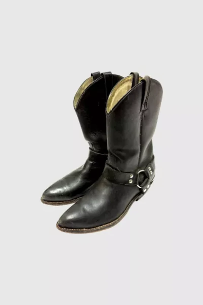 Vintage 1990's Cowtown Harness Motorcycle Cowboy Boots
