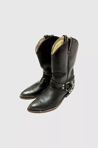 Vintage 1990's Cowtown Harness Motorcycle Cowboy Boots