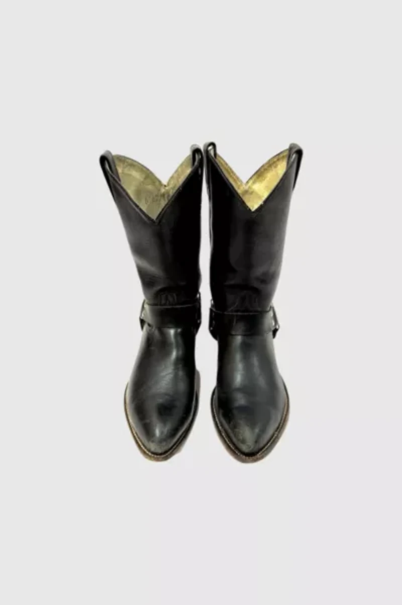 Vintage 1990's Cowtown Harness Motorcycle Cowboy Boots