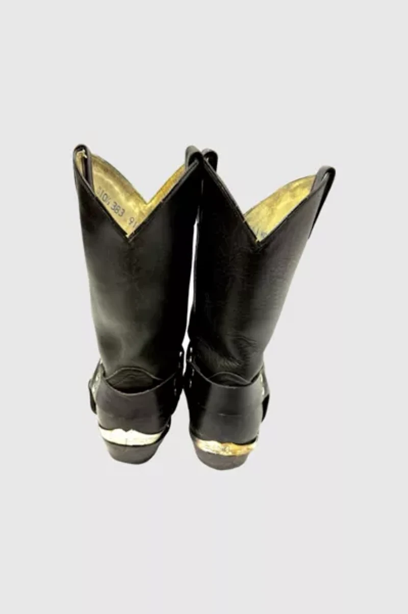 Vintage 1990's Cowtown Harness Motorcycle Cowboy Boots