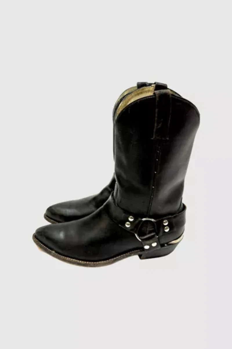 Vintage 1990's Cowtown Harness Motorcycle Cowboy Boots