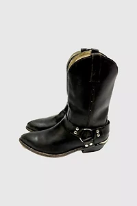 Vintage 1990's Cowtown Harness Motorcycle Cowboy Boots