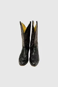 Vintage 1990's Pan Handle Slim Python Cowboy Boots
