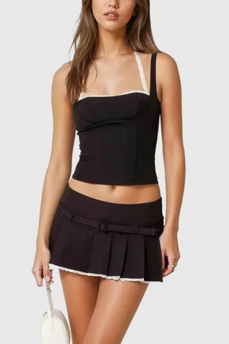 Edikted Lesly Pleated Mini Skort