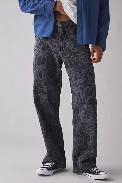 BDG Nitro Graffiti Print Baggy Fit Jean