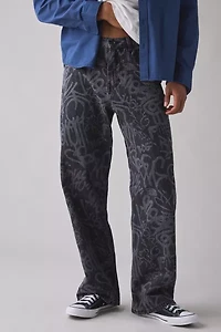 BDG Nitro Graffiti Print Baggy Fit Jean
