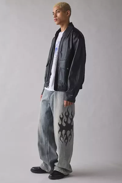 BDG Nitro Rave Flame Baggy Fit Jean