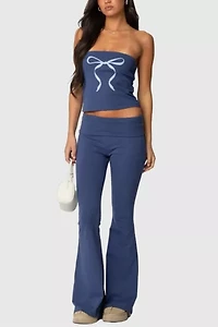 Edikted Aiyana Bow Built Bra Tube Top