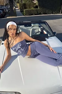Edikted Aiyana Bow Built Bra Tube Top