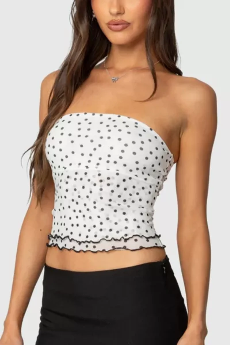 Edikted Laurie Polka Dot Tube Top