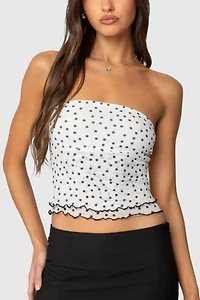 Edikted Laurie Polka Dot Tube Top