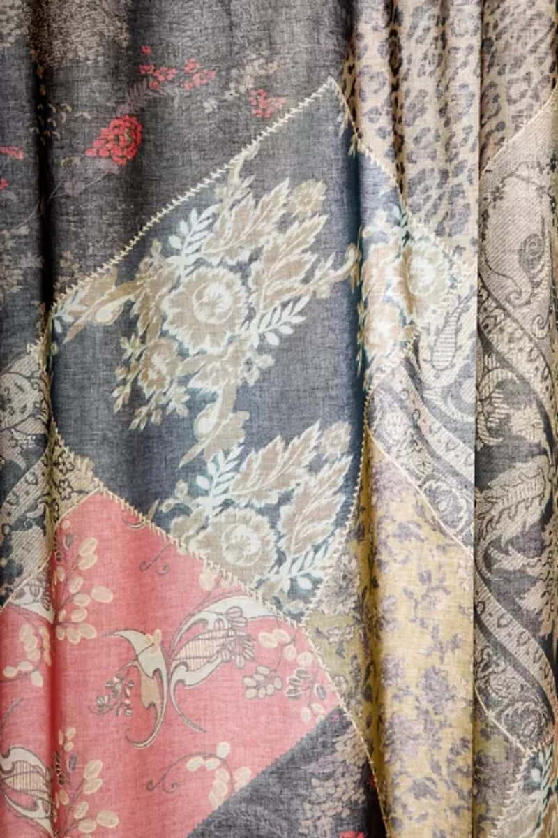 Melody Femme Patchwork Patterned Shower Curtain