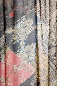 Melody Femme Patchwork Patterned Shower Curtain