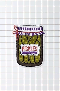 Pickle Jar Shaped Plush Tufted Bath Mat