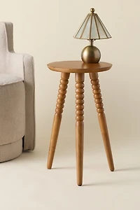 Elisabeth Tripod Mango Wood Side Table