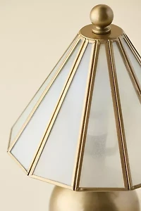 Paneled Glass Table Lamp