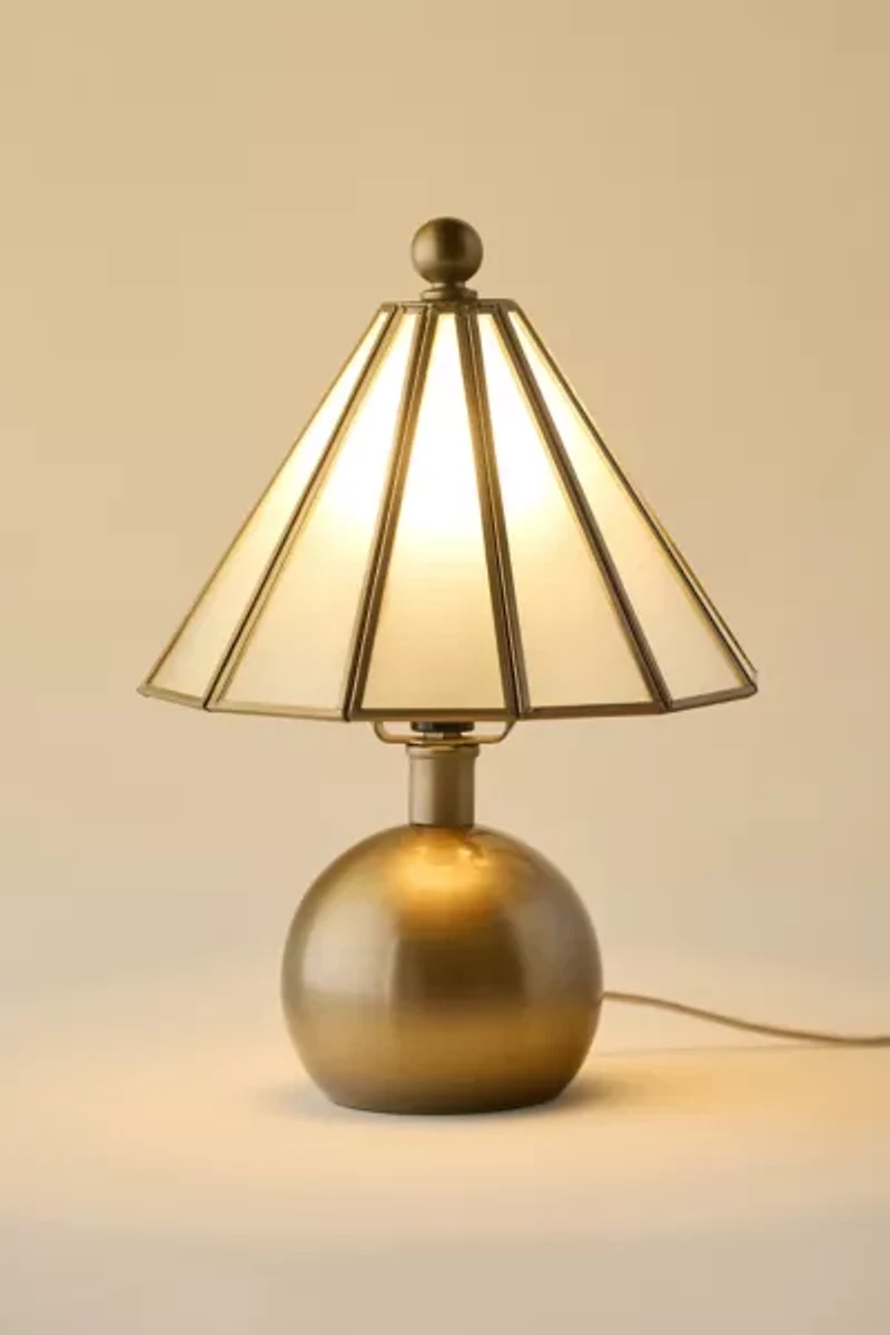 Paneled Glass Table Lamp