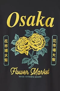 Osaka Japan Flower Market Graphic Tee