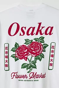Osaka Japan Flower Market Graphic Tee