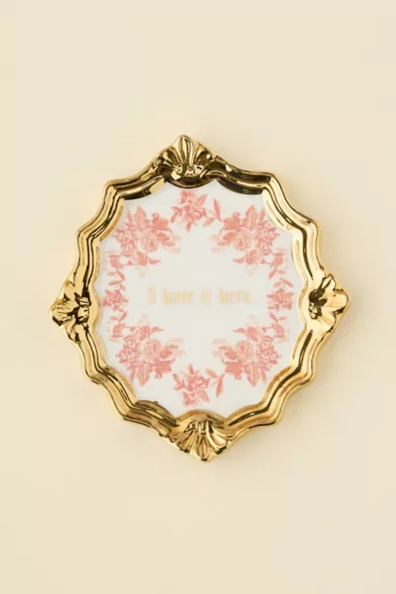 Cosette Ornate Ceramic Catch-All Dish