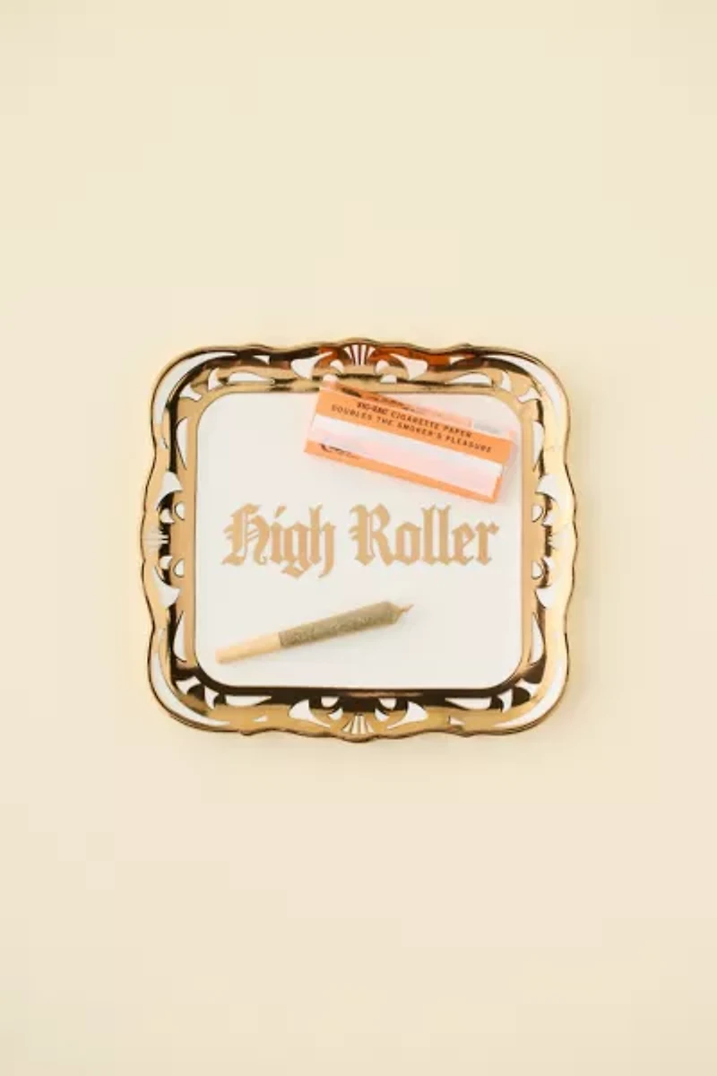 Cosette Ornate Ceramic Rolling Tray