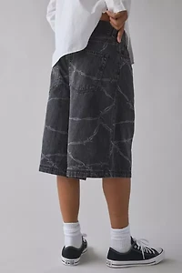 BDG Astro Barbed Wire Baggy Denim Jort